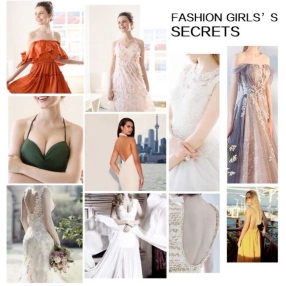 Women's Self-Adhesive Invisible Bra White/Beige Strapless Backless Push Up Bra B - Picture 10 of 14